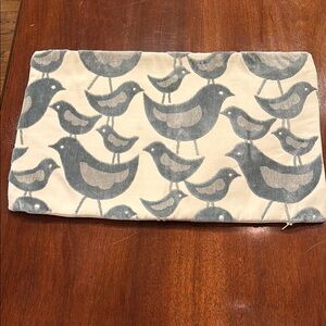 Shaved silk and linen decorative pillow